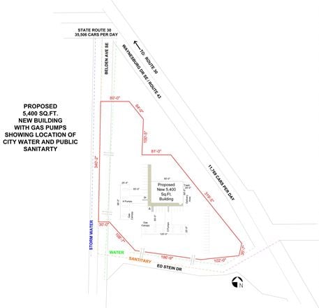 2.27 ACRES OF INDUSTRIAL LAND @ RT. 30 & 43 SOUTH