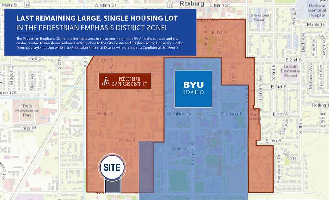 Multi-Family Development Site Next to BYU-Idaho