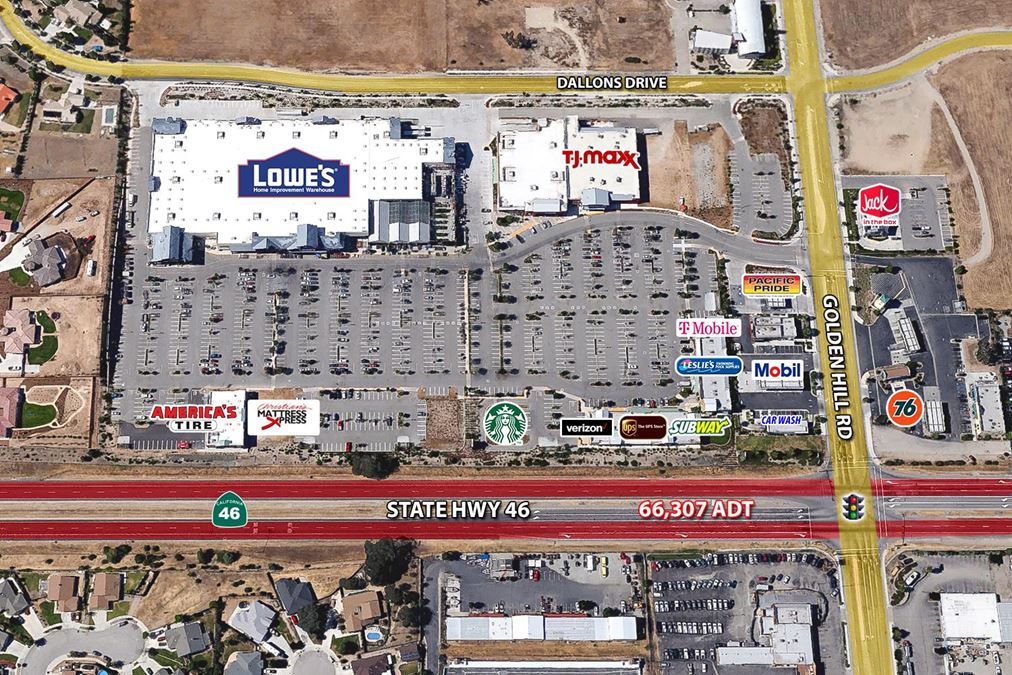 Golden Hills Plaza Shopping Center For Lease