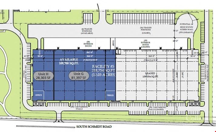 Industrial space for Rent at 599 S Schmidt Rd in Bolingbrook