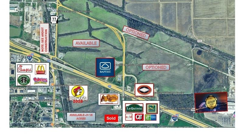 VacantLand space for Sale at N. 7th Street in West Memphis
