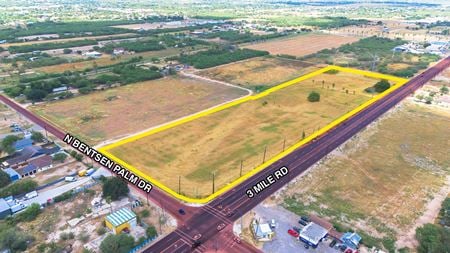 VacantLand space for Sale at NE Corner 3 Mile Line & N. Bentsen Palm Drive, Mission-14.44 AC GR  in Mission