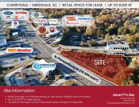 Retail space for Rent at 3010 N Pleasantburg Dr in Greenville