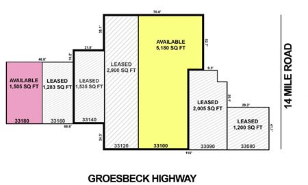 Commercial space for Rent at 33100-33192 Groesbeck Hwy in Fraser