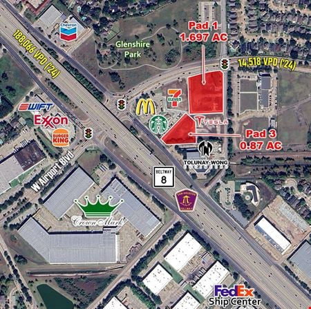 VacantLand space for Sale at SEQ of Beltway 8 & W Airport Blvd in Houston
