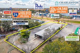 REIT Sale | Former Zips Car Wash | 34K VPD | Charleston MSA | 4.6% Population Growth