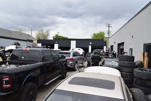 4,000 SF autobody repair shop w/ paint booth