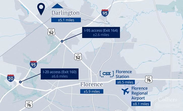 ±6,000 SF: Two Warehouses in Bustling Industrial Corridor | Florence, SC