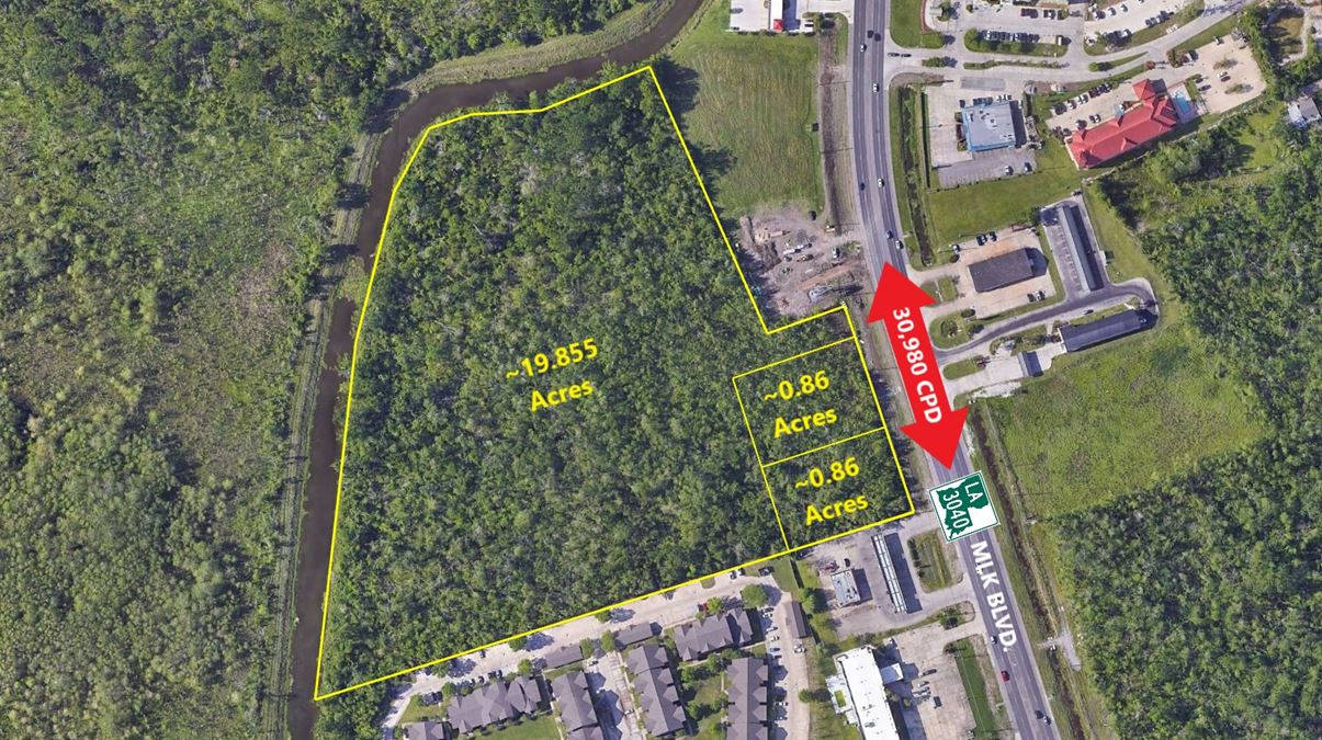 0.86 Acre Pad Site at 1845 MLK in Houma