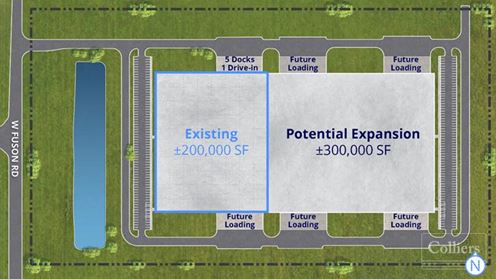 Modern ±200,000 SF Industrial Facility | Expandable to ±500,000 SF | Immediate I-69 Access