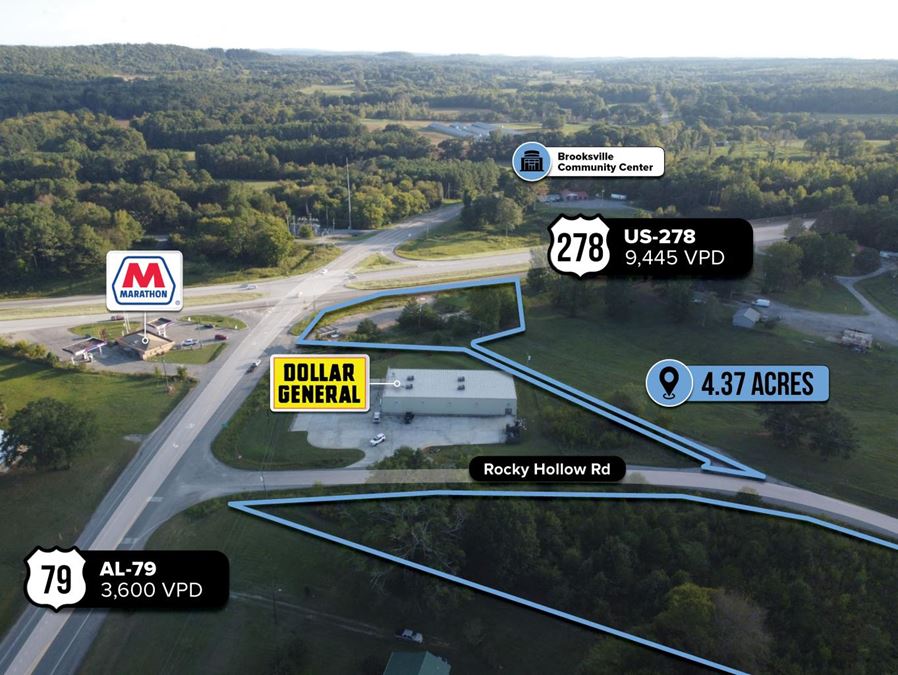 $1 Auction – 4.3 Acres | 13K VPD | Dollar General Adjacent  | Birmingham MSA