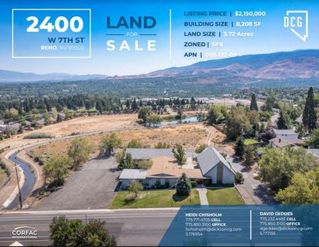 VacantLand space for Sale at 2400 W 7th Street in Reno