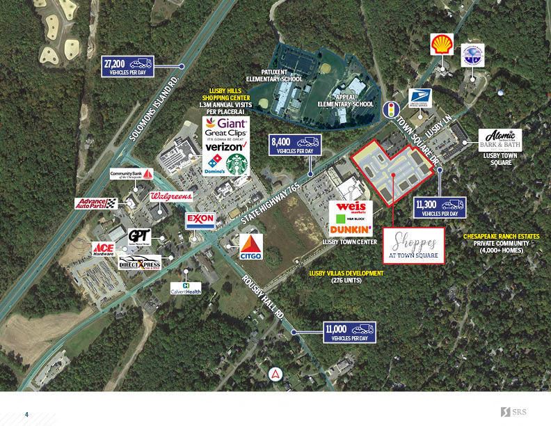 Lusby, MD Proposed Development Shoppes at Town Square Property