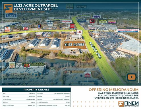 ±1.23 Acre Outparcel