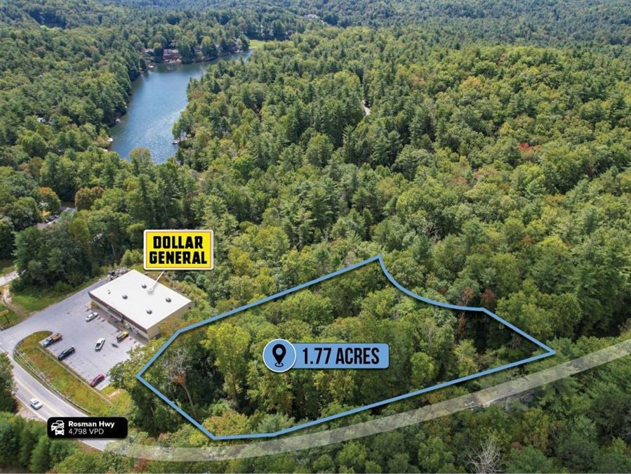 $1 Auction – 1.77 Acre Parcel | Dollar General Adjacent | NC | 27% Population Growth