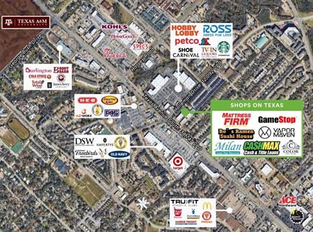 Retail space for Rent at 2001 Texas Avenue South in College Station
