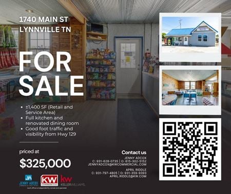 Photo of commercial space at 1740 Main Street in Lynnville