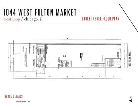 Retail space for Rent at 1044 W Fulton Market in Chicago