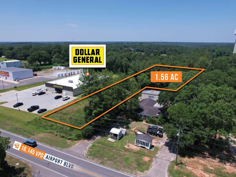 $1 Auction – 1.56 Acre Parcel | 16K VPD | 13% Population Growth | Mobile, AL