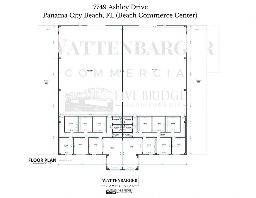 10,564 +/- sf Flex Office/Warehouse w/Fenced Yard | Beach Commerce Park