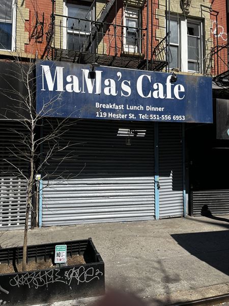 Retail space for Rent at 119 Hester St in New York