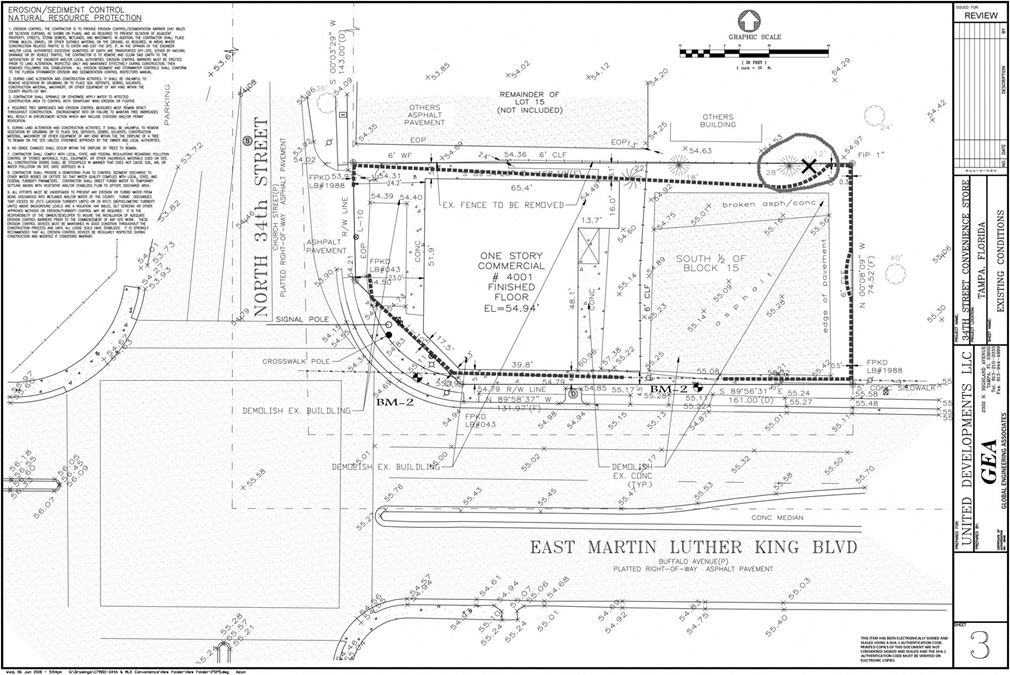 East Tampa Hard Corner / Lighted Intersection (MLK & 34th Street)