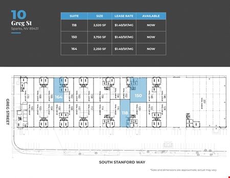 Industrial space for Rent at 10 Greg St Ste 150 in Sparks