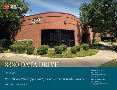 Office space for Sale at 3330 Data Drive in Rancho Cordova