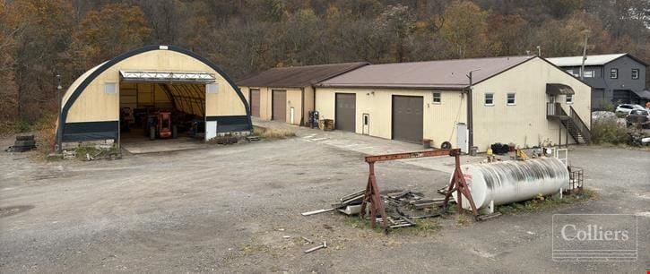 5,460 SF Building, 10,000 SF Insulated Structure, and 7,000 SF Quonset Hut for Sale or Lease in New Kensington, PA