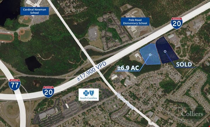 ±6.9-Acre Development Site on I-20 Frontage Road | Columbia, SC