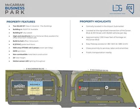 Industrial space for Rent at 1900&1950 S McCarran Blvd in Reno