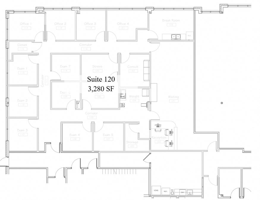 1208 Bldg. | 535-3,318 SF Class A Office Space in Chattanooga, TN