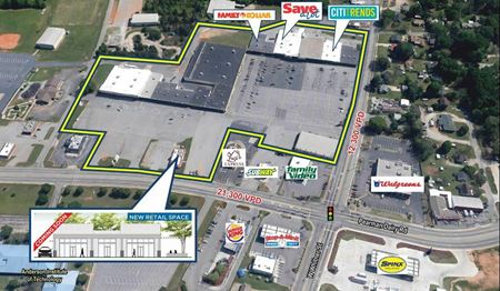 Retail space for Rent at 302 Pearman Dairy Rd in Anderson