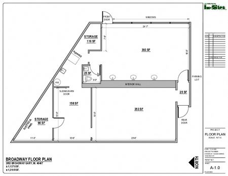 Retail space for Rent at 2052 Broadway in Gary