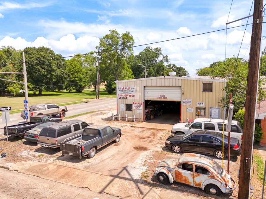 Highly Visible Auto Shop and Vacant Corner Lot For Sale