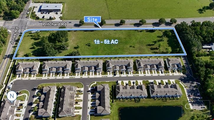 Commercial Development Site for Sale | 1± - 5± at 9064 Pritchard Rd