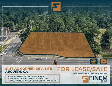 VacantLand space for Sale at 3132 Washington Rd in Augusta