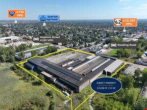 $1 Auction – 214K SF Industrial Building | 9.7 AC | Buffalo, NY