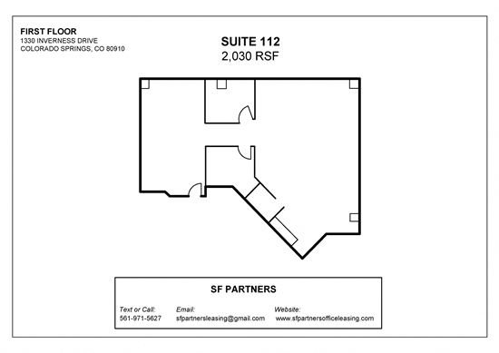 2030 SF Suite 112 Professional Office Spaces in Colorado Springs, CO 80910
