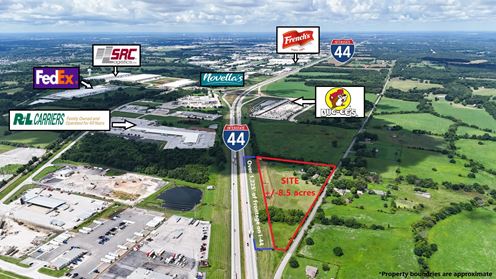 +/- 8.5 acres with income, near Buc-ee's on I-44