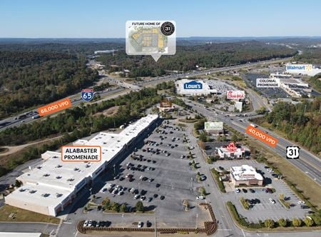Retail space for Rent at 100 S Colonial Dr in Alabaster