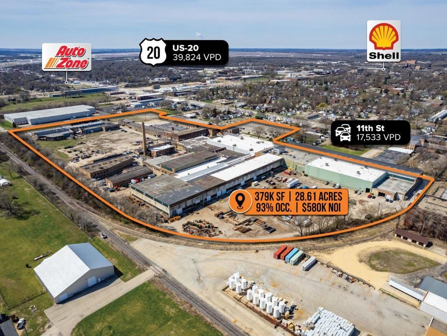 Multi-Tenant 379,634 Industrial | $580K NOI | 93% Occupied