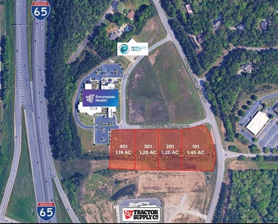 Oak Mountain Commons - Land for Sale and Ground Lease