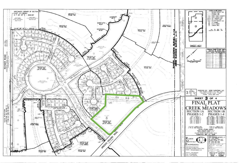 5.65 AC - Creek Meadows Development