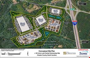 180.909 AC Industrial - IOS - Small Bay Industrial Tract at Exit 62 Commanding Presence On Interstate 1-77 Corridor South of Charlotte in Chester County