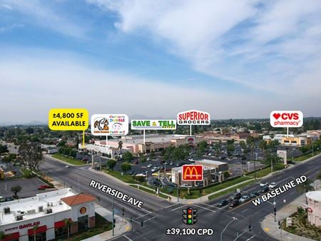 Retail space for Rent at 1110-1154 N. Riverside Ave. in Rialto