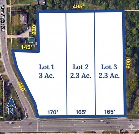 VacantLand space for Sale at 1484 Hill Rd & Van Slyke Rd in Mundy Township