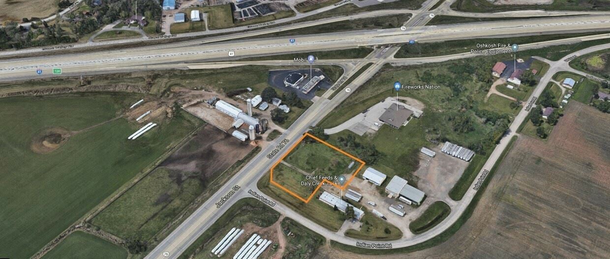 Commercial LOT FOR SALE (1.31 acres) - HY76/41 Oshkosh, WI . PRICE - $385,000