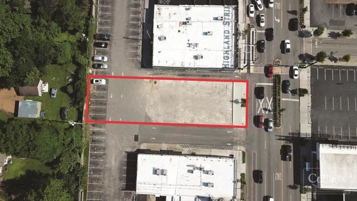 Retail development site on the Highland Strip