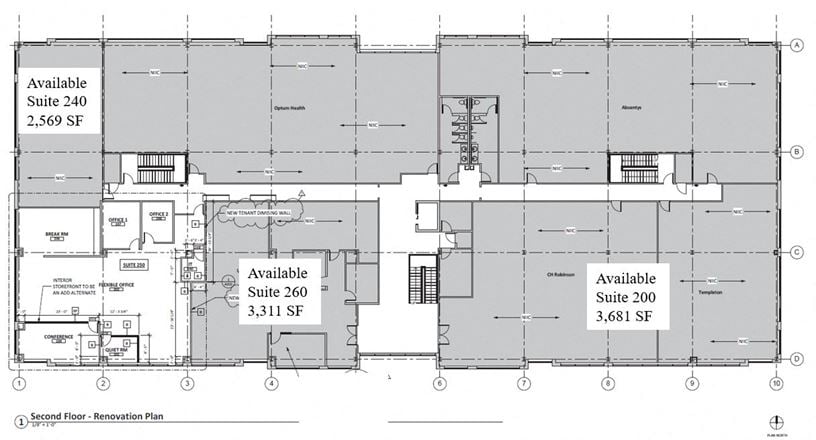 1206 Bldg. | 1,780 - 3,681 SF | Class A Office/Medical Space in Chattanooga, TN
